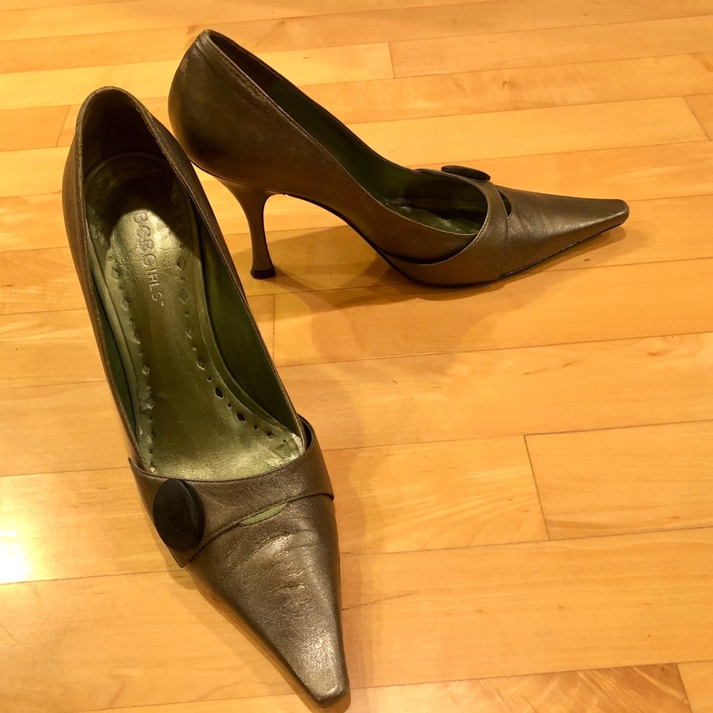 BCBGirls metallic leather shoes